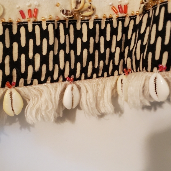 Faith Celia Forrester Shells Beads Fringe Unique & Like New! - Picture 3 of 11